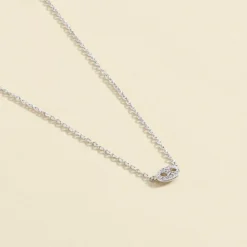 Collier Ras Du Cou ETREINTE - Cristal / Argenté