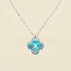 Sautoir COQUIPOP - Bleu / Argenté