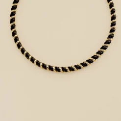 Collier Ras Du Cou SESHA - Noir / Doré