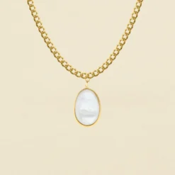 Sautoir CARAIBES - Nacre / Doré