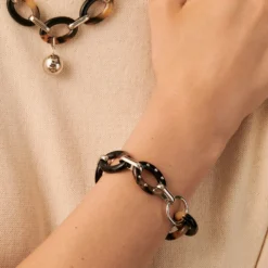 Collier Mi-long BOUCLE - Ecaille / Noir -Boutique De Bijoux De Mode 02680142 788 TU M2