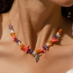 Collier Ras Du Cou RODEO - Multicolore / Doré -Boutique De Bijoux De Mode 02680190 256 TU M1