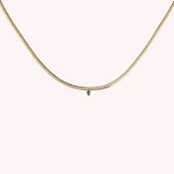 Collier Ras Du Cou NEITH - Vert / Doré