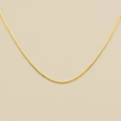 Collier Mi-long EFFLEURE - Doré