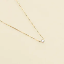Collier Ras Du Cou BRILLANT - Cristal / Doré