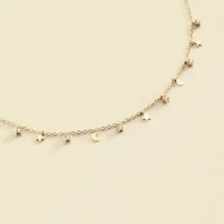 Collier Ras Du Cou LUNITAS - Cristal / Doré