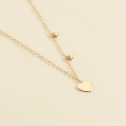 Collier Ras Du Cou CORAZON - Cristal / Doré