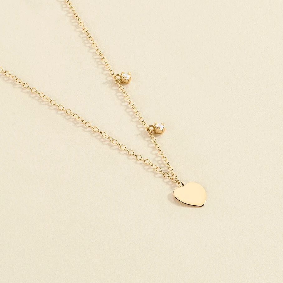 Collier Ras Du Cou CORAZON - Cristal / Doré 1 Collier Ras Du Cou CORAZON - Cristal / Doré