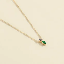 Collier Ras Du Cou ASTRE - Vert / Doré